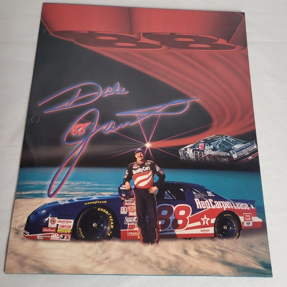 Lot Of 4 New NASCAR Racing VTG 2 Pocket Folders Dale Jarret Terry Labonte